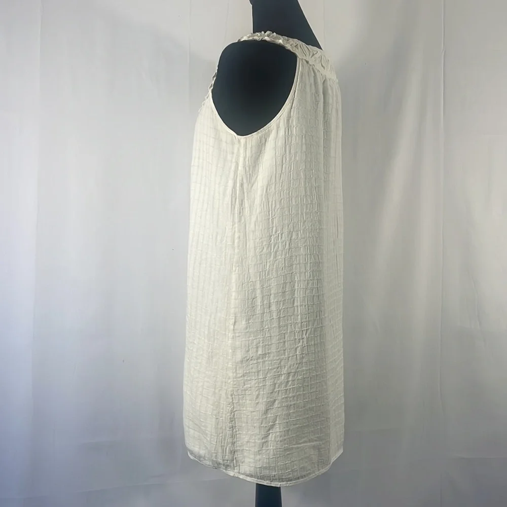 Max Studio sleeveless white dress, Medium,Embroidered Lace Design - Picture 9 of 10